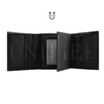 BIC03822001 Billetera 3 cuerpos Md. bisonte c/divisiones color negro 2