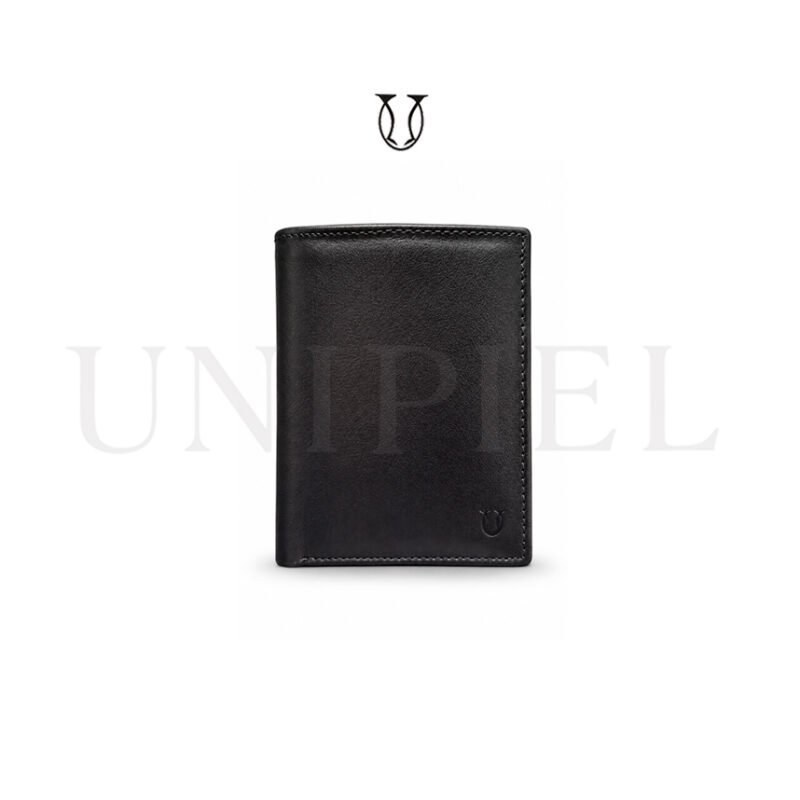 BIC05621001 Billetera caballero Md. 2 cuerpos triple/napa color negro