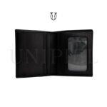 BIC05621001 Billetera caballero Md. 2 cuerpos triple/napa color negro 2