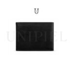 BIC06622001 Billetera cuero Md. washington sencillera color negro 4