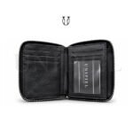 BIC19522001 Billetera de cuero res color negro 2