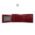 BIC22422236 Billetera de cuero Md. washington c/sencillera Res color vino tinto 3